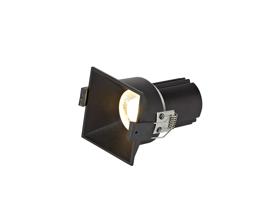 DM201951  Biox 12 Tridonic Powered 12W 3000K 1200lm 36° CRI>90 LED Engine  Black Square Fixed Recessed Spotlight, IP20